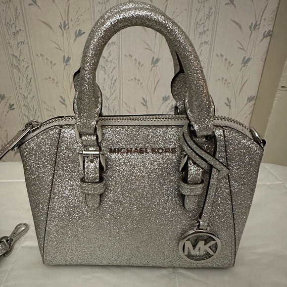 Michael Kors Metallic Silver Mini Bag - Picture 2 of 16